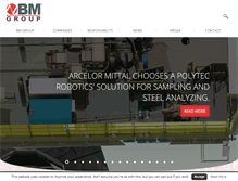 Tablet Screenshot of bmgroup.com